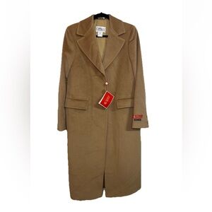 Piacenza Supercashmere 100% Cashmere Camel Coat Italy Womens IT42